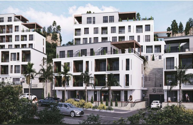 One-bedroom apartment for sale in a luxury settlement in Tivat